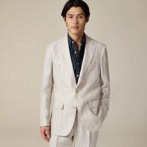 J.Crew - Luxuries Men's Blazer Crosby Classic-fit Suit Jacket 100% Irish Linen
